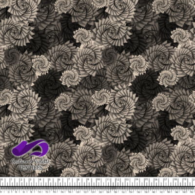 Nature Geometry - Plantes sur fond tapioca