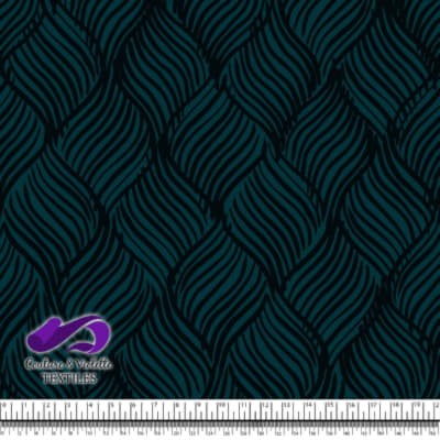 Nature Geometry - Grains d’avoine sur fond dark sarcelle