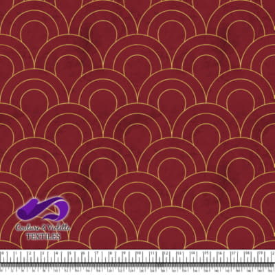 Geo art déco - Écailles dorées - Winery