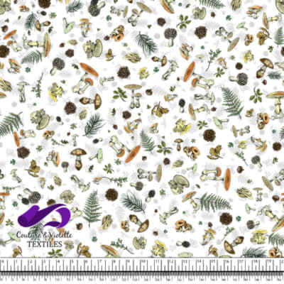 Vintage mushroom - Champignons sauvages - Blanc