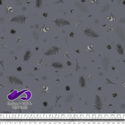 Vintage mushroom - Forest - Quiet shade gray