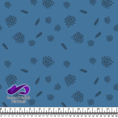 Minimaliste sérénité - feuille dusty bleu