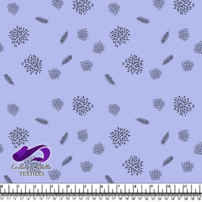 Minimaliste sérénité - feuille dusty lilas