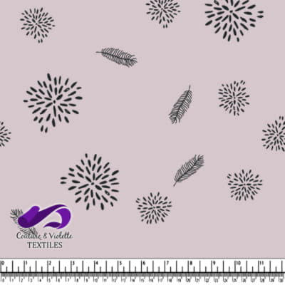 Minimaliste sérénité - feuille dusty pink