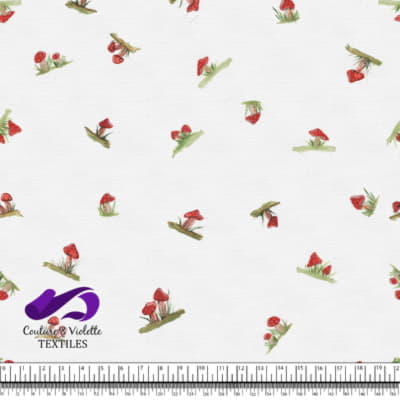 Petits champignons - Charming Cap - Blanc