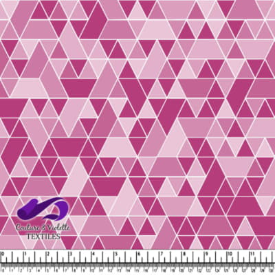 Triangles sport - blanc et rose