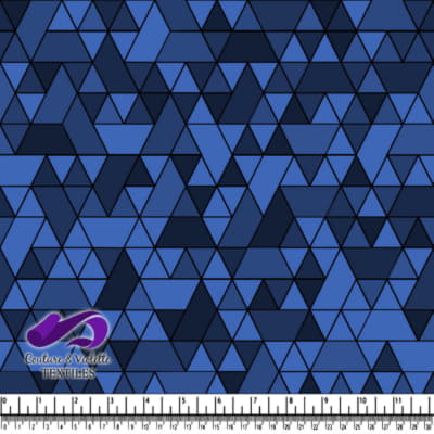 Triangles sport - noir et bleu