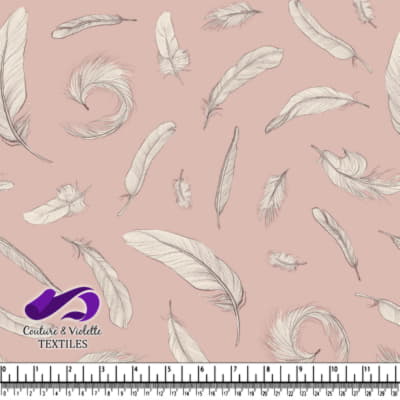 Wedgewood - Feathers - Plastered pink