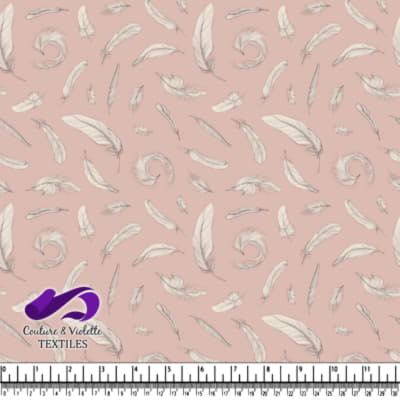 Wedgewood - Feathers - Plastered pink