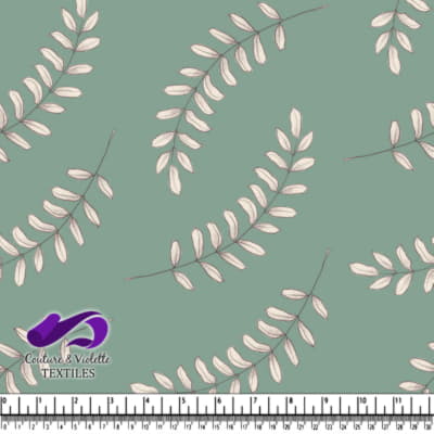 Wedgewood - Feuilles - Granite green