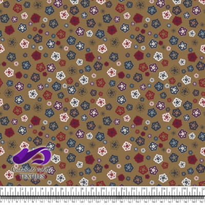 Paisley moderne - Fleurs - Dull Gold