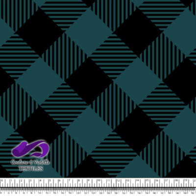 Westwood - Gingham - Deep teal