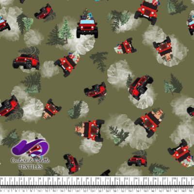 Noel country charm - 4x4 - Olive