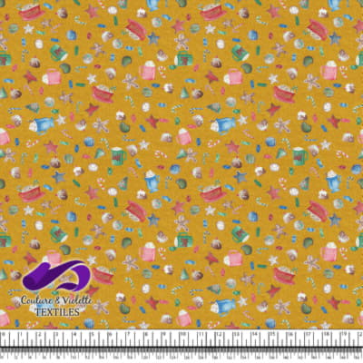 Noël country charm - Confiseries - Jaune doré