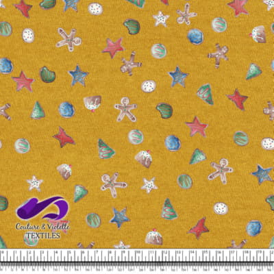 Noël country charm - Biscuits - Jaune doré