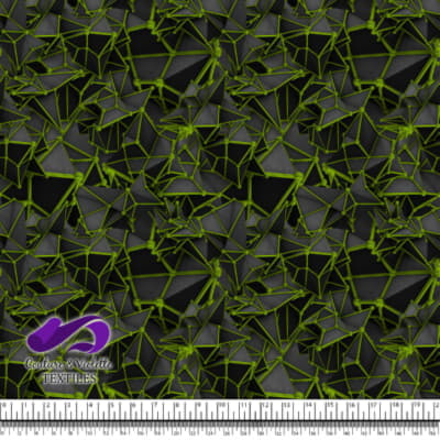 Black polygon - Vert - Chrome