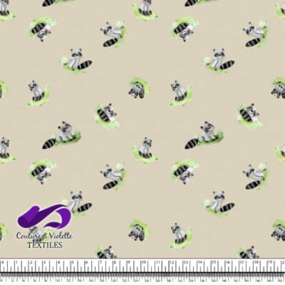 Petits animaux - Raton laveur - Cream cloud