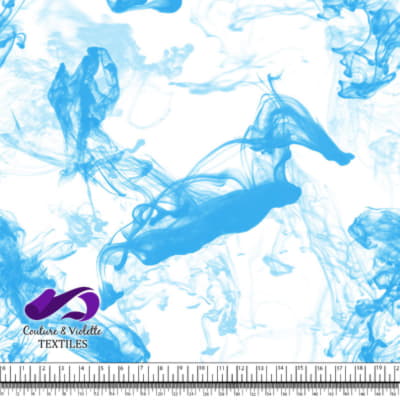 Vapeur - Cyan sur fond blanc