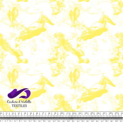 Vapeur - Jaune sur fond blanc