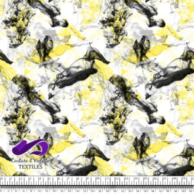 Vapeur - Jaune et noir sur fond blanc