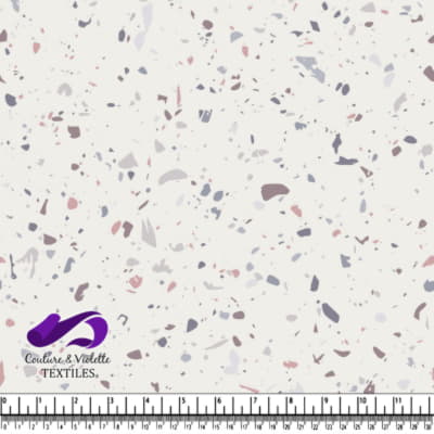 Terrazzo - spots Neutral - Rice milk