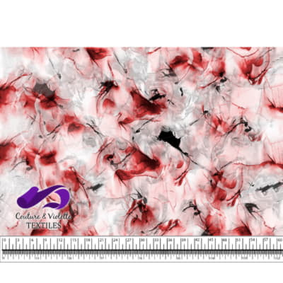 Encre - Rouge avec des accents noirs