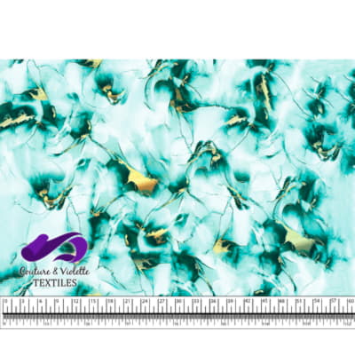 Encre - Teal avec accent doré