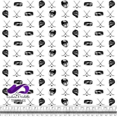 Matériel de Hockey Noir et Blanc