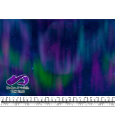 Night sky - Étoiles avec aurore boréale multicolore