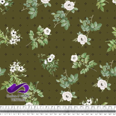 Fleurs d'Anémone - Vert Profond