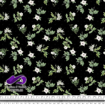 Fleurs d'anémone - Noir