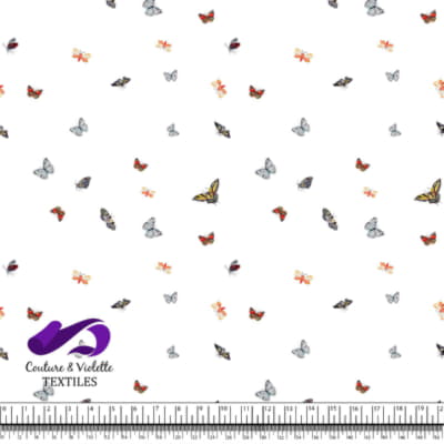 Papillons - Minimaliste - Blanc