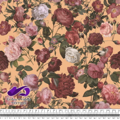 Fleurs automne - Desert mist beige