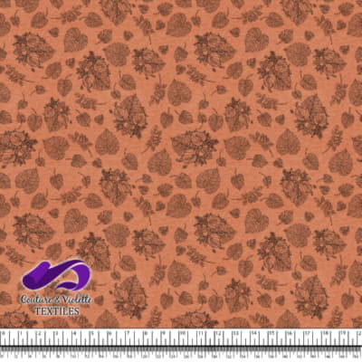 Monstera - Trait noir - Terracotta