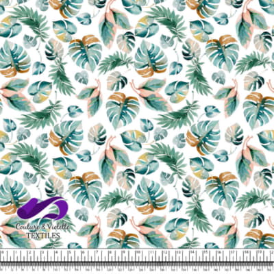 Monstera - Leaf - Blanc