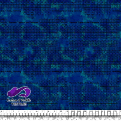 Techno - Tableau périodique - Noir sur fond bleu