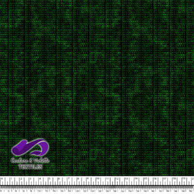 Techno - Binaire - Vert sur fond noir