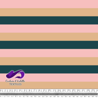 Stripe - Desert mist beige blush pink olive