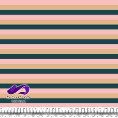 Stripe - Desert mist beige blush pink olive