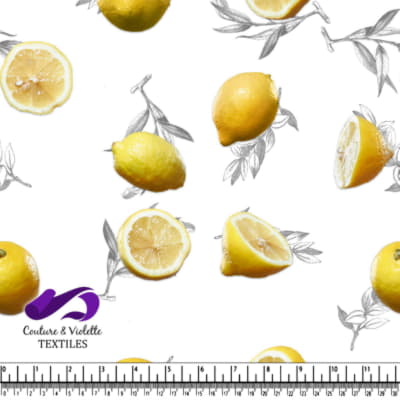 Fruit salad - Lemons - White