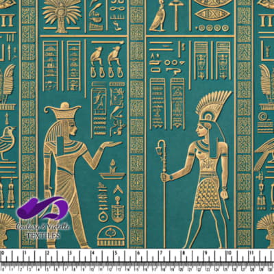 Ancient Egyptian Hieroglyphic Scene
