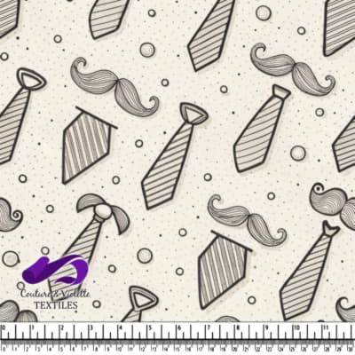 Motif de Moustache et de Noeud Papillon