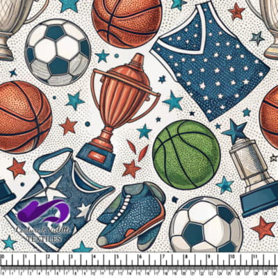 Motif d'Équipement Sportif et de Récompenses