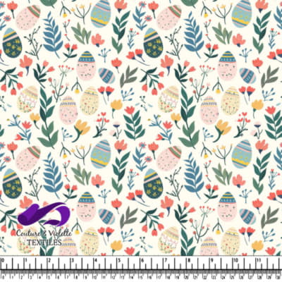 Easter Eggs and Floral Pattern Design