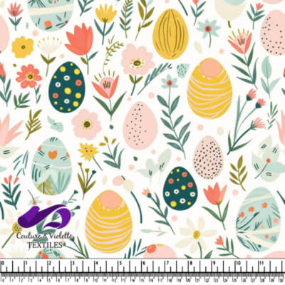 Spring Floral Easter Egg Pattern