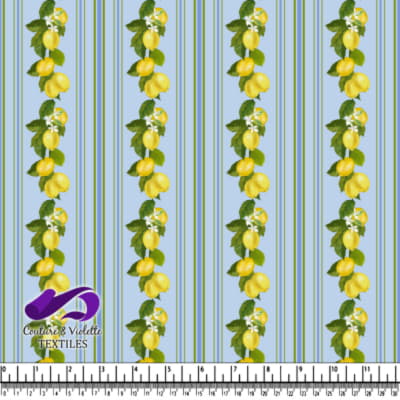Motif de Branche de Citron Rayée