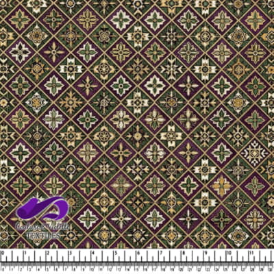 Motif de Carreaux Floraux Vintage Intriqués