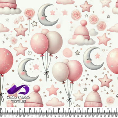 Motif Rêveur de Lune et de Ballons